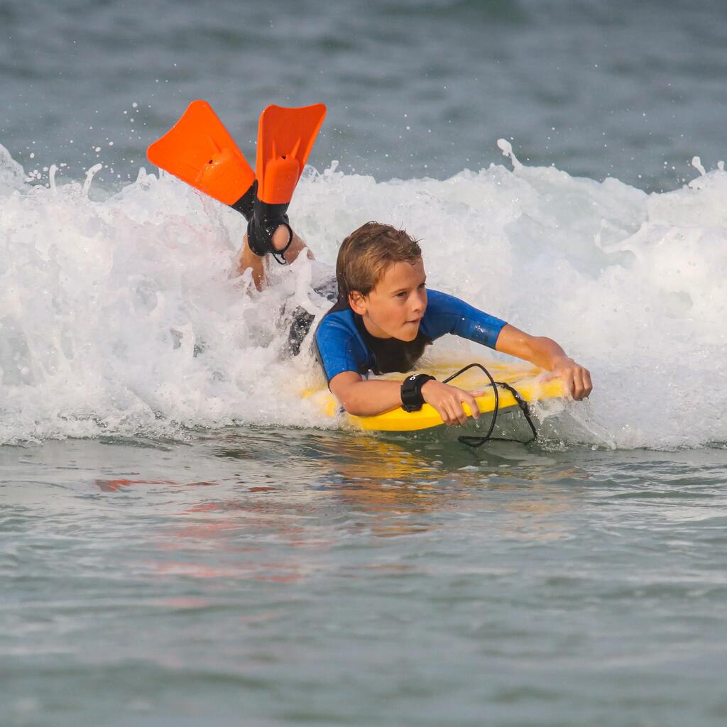 LEASH BODYBOARD 100 poignet noir débutant